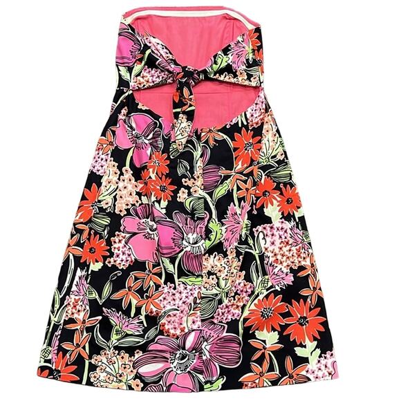 Lilly Pulitzer Women's Sabrina DressBlack Flower Market Size 8P - Picture 3 of 10